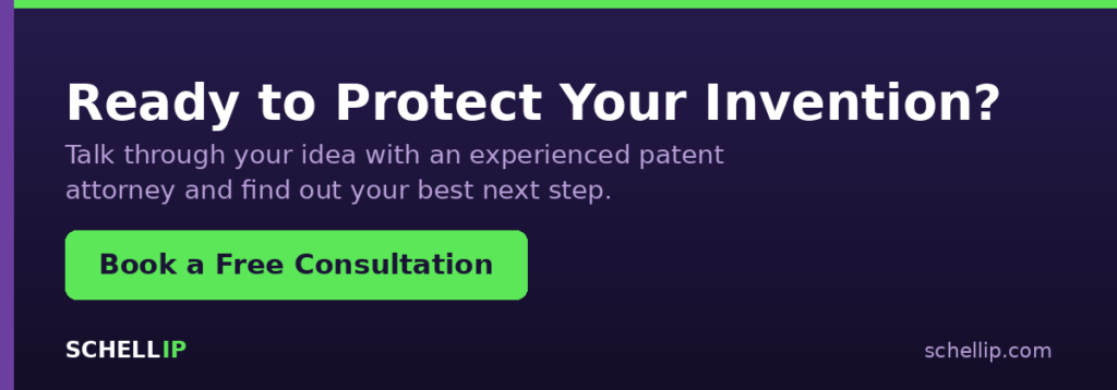 image | Schell IP: Premier Patent Law Support Book a free consultation with a Schell IP patent attorney to protect your invention