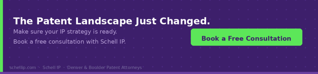 ai-patent-litigation-cta | Schell IP: Premier Patent Law Support Book a free consultation on AI patent litigation with Schell IP Denver and Boulder patent attorneys