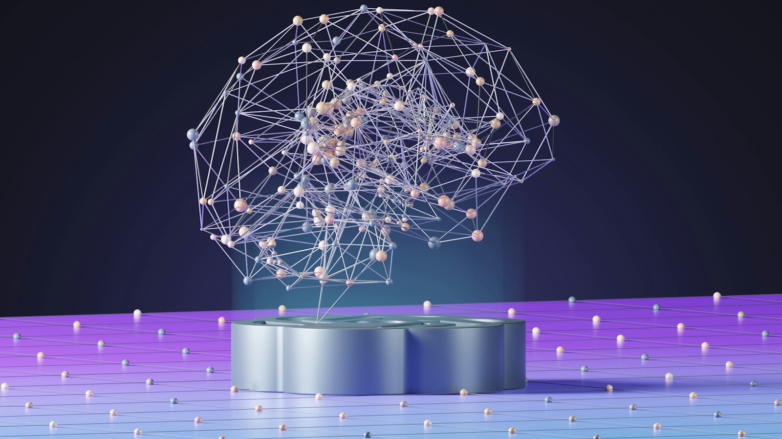 Patent Lawyer for Artificial Intelligence | Schell IP | Schell IP: Premier Patent Law Support | Schell IP: Premier Patent Law Support Abstract network of connected nodes representing artificial intelligence