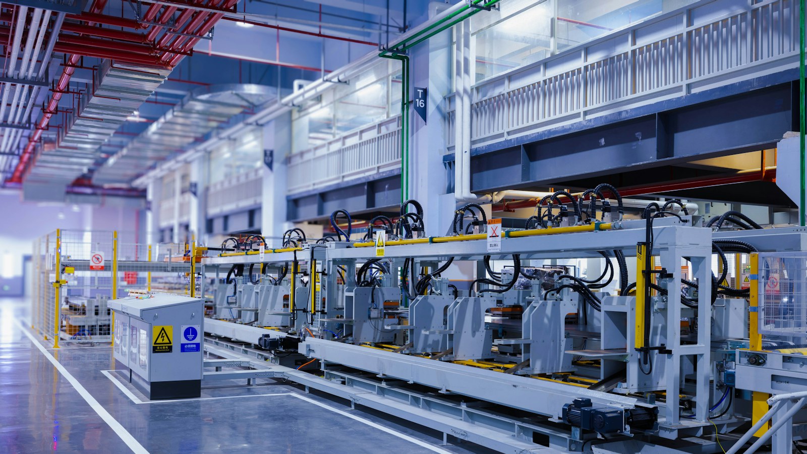 Patent Lawyer for Industrial Equipment and Manufacturing | Schell IP | Schell IP: Premier Patent Law Support | Schell IP: Premier Patent Law Support Automated manufacturing machinery on a factory production line